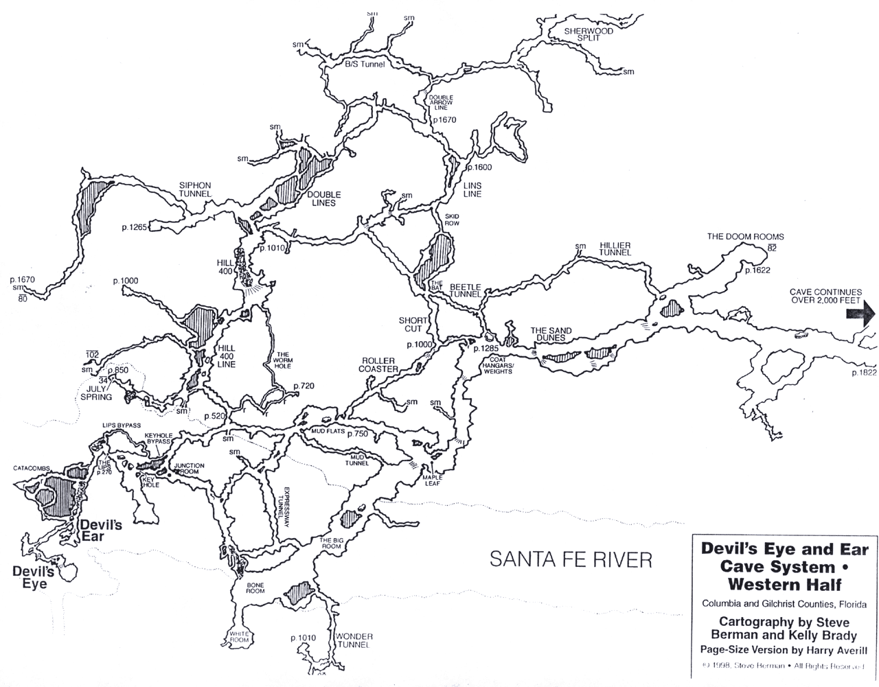 Devil's Eye and Ear cave map