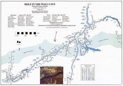 Hole in the Wall cave map