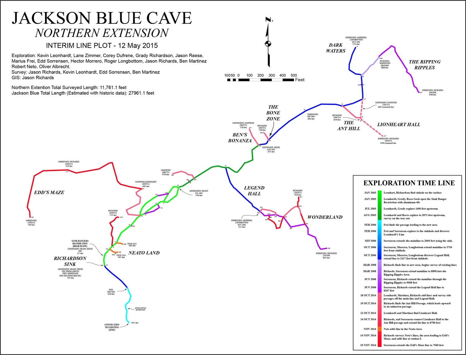 Jackson Blue II cave map