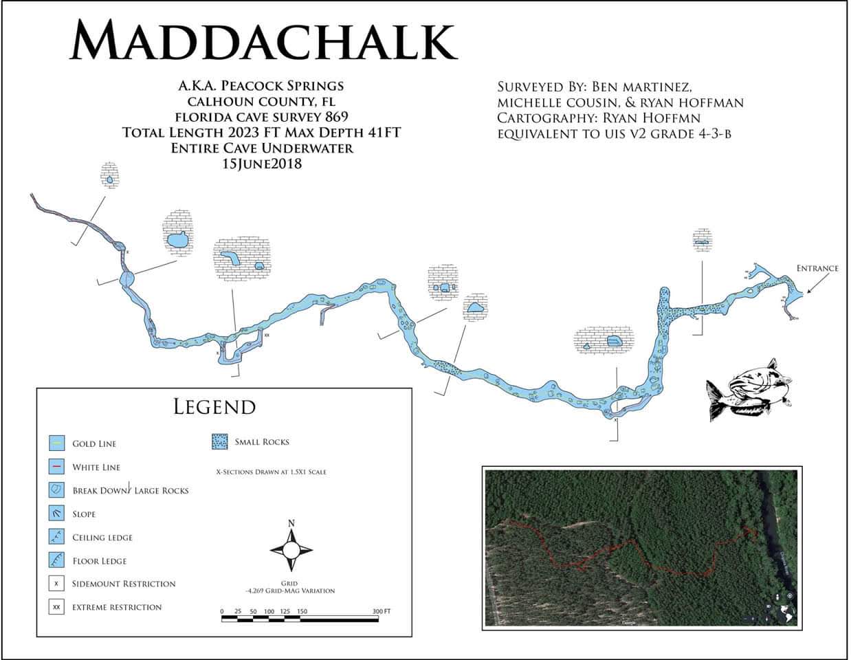 Maddachalk Spring cave map