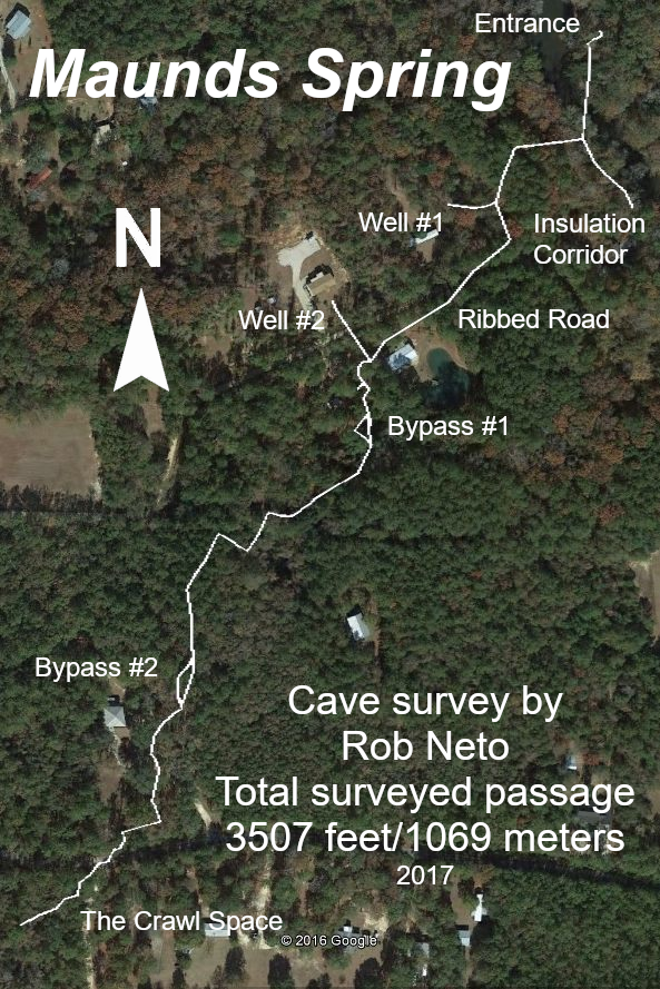 Maunds Spring Cave Map