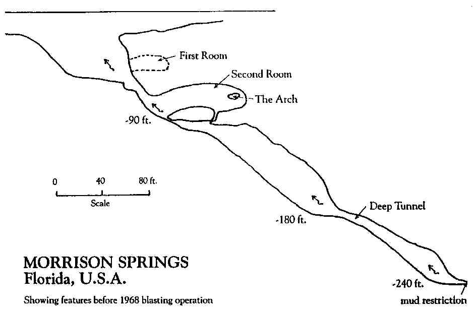 Morrison Spring cave map pre-collapse