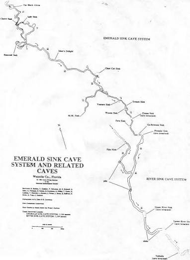 Emerald Sink cave map