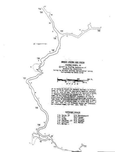 Hornsby Spring cave map