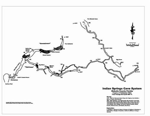 Indian Springs cave map