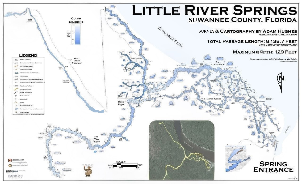 Little River Spring cave map
